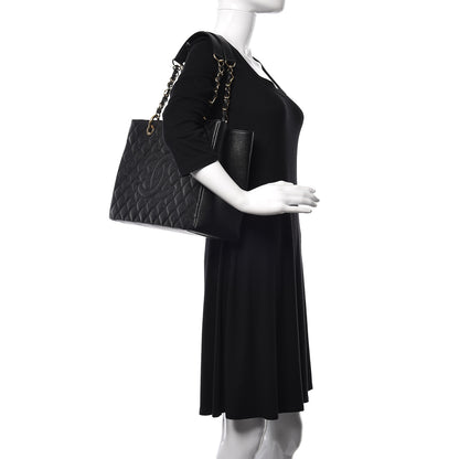 Chanel Caviar Quilted Grand Shopping Tote GST Black 2 of 10