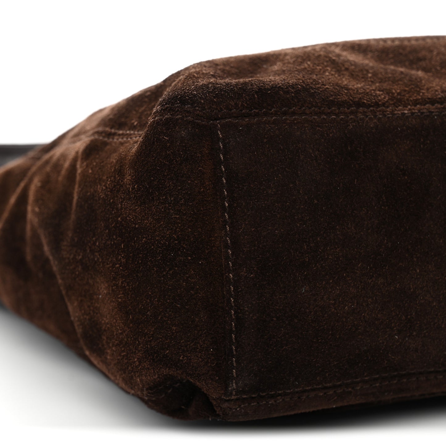 Suede CC Tassel Messenger Bag Brown