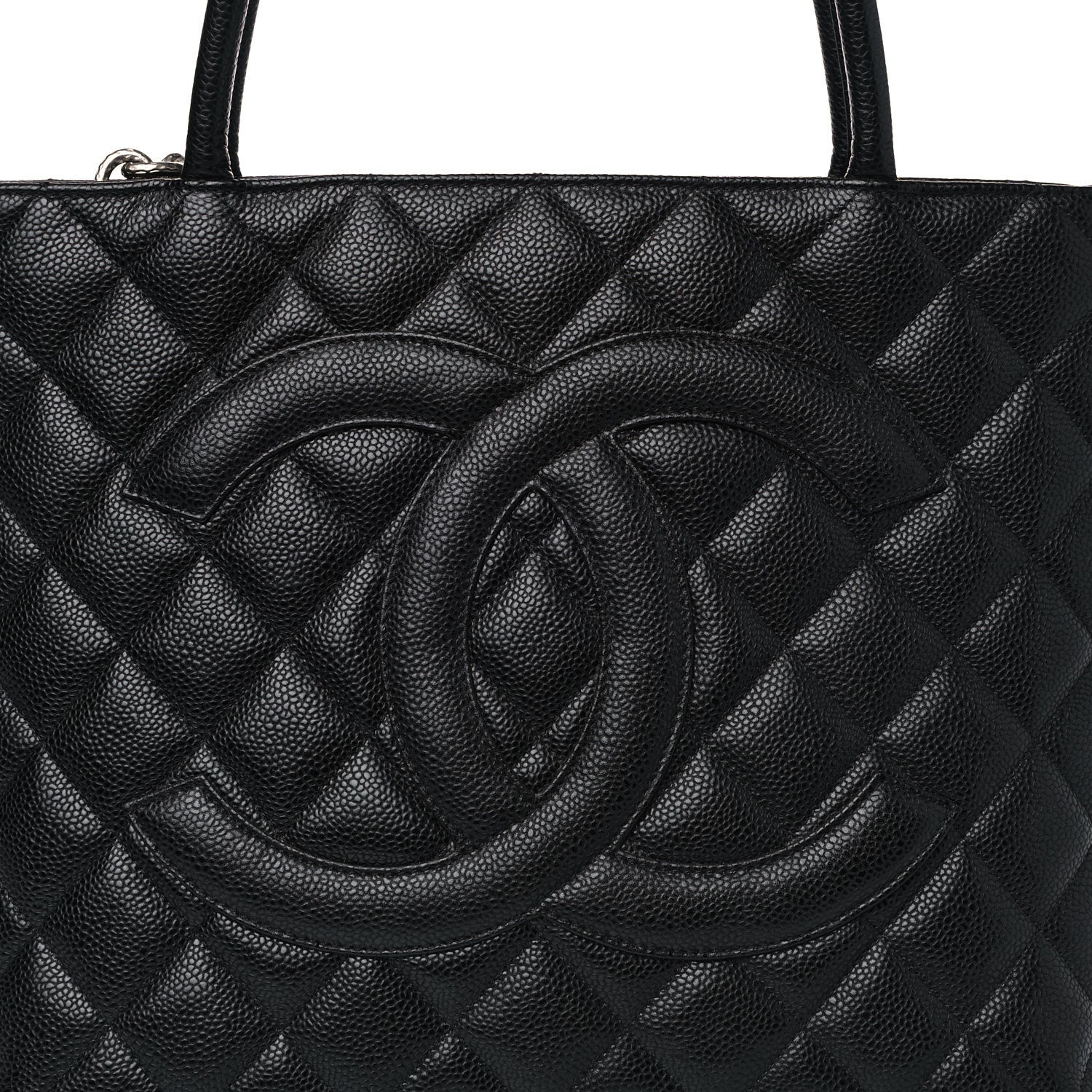 Chanel Caviar Quilted Medallion Tote Black 9 of 14