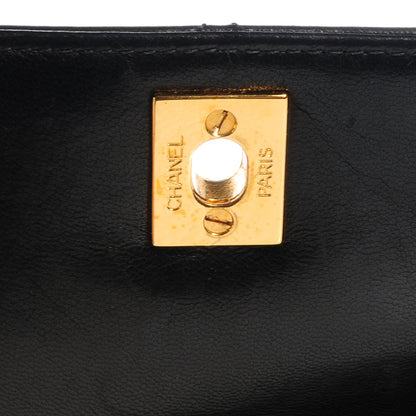 Chanel Lambskin Quilted Medium Kelly Flap Bag Black 5 of 9