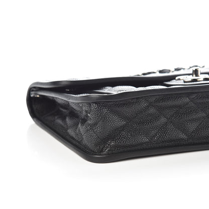 Chanel Caviar Quilted Medium French Riviera Flap Black 5 of 10