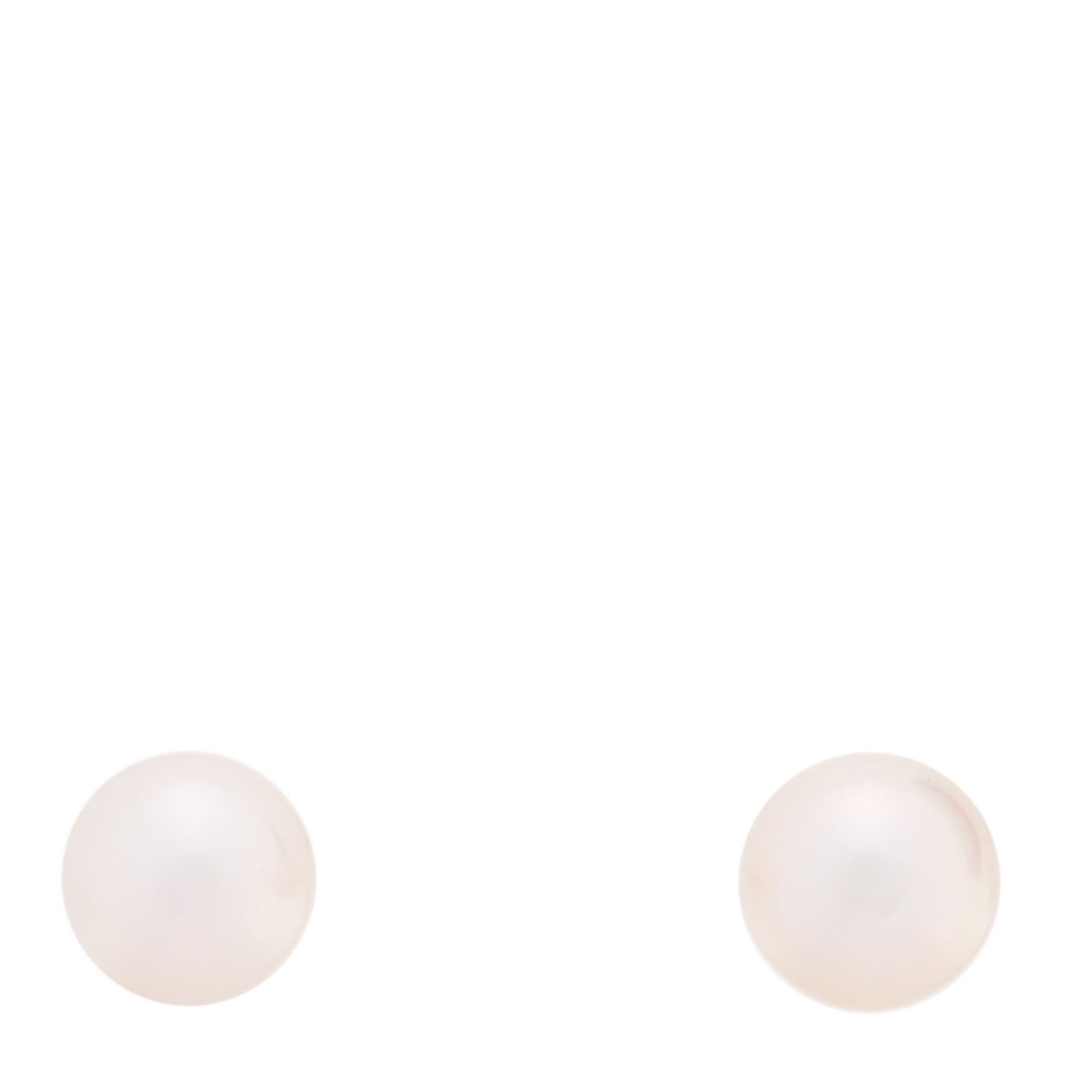 Mikimoto 18K Yellow Gold Akoya Cultured Pearl 7-7.5mm Stud Earrings 1 of 5