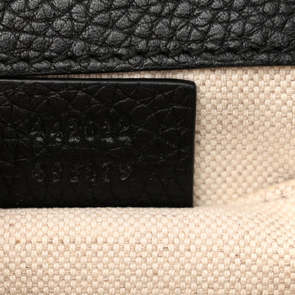 Gucci Calfskin Small GG Marmont Top Handle Bag Black 7 of 18