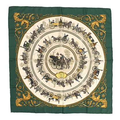Hermes Silk La Promenade De Longchamps Scarf 90 1 of 3