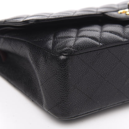 Chanel Caviar Quilted Medium Double Flap Black 9 of 16