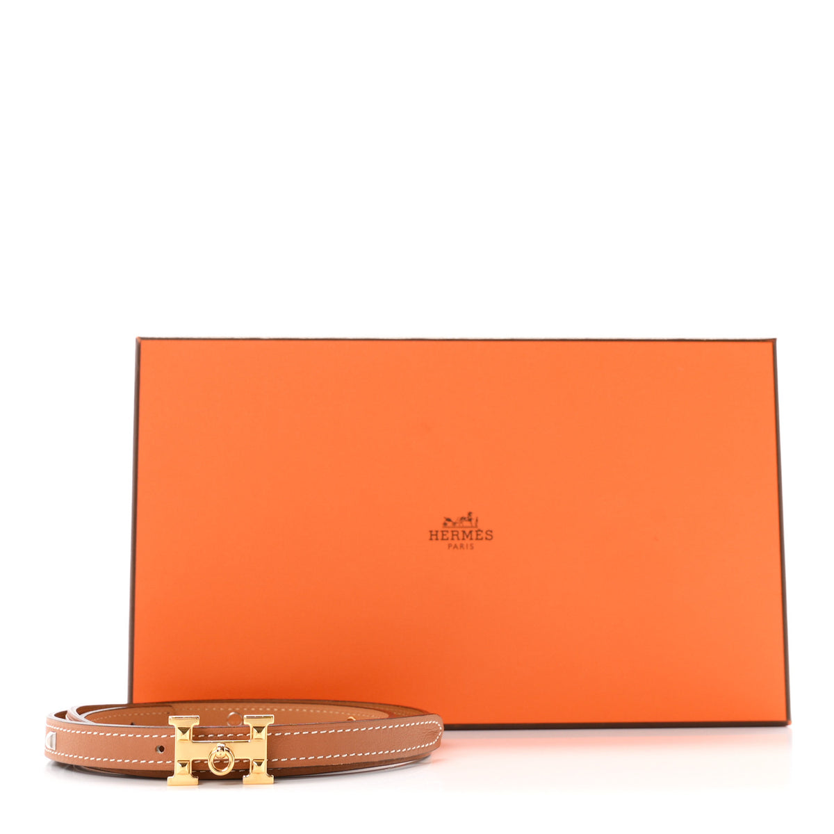 Hermes Swift Studded 13mm 5382 Rock Belt 85 34 Gold 4 of 4