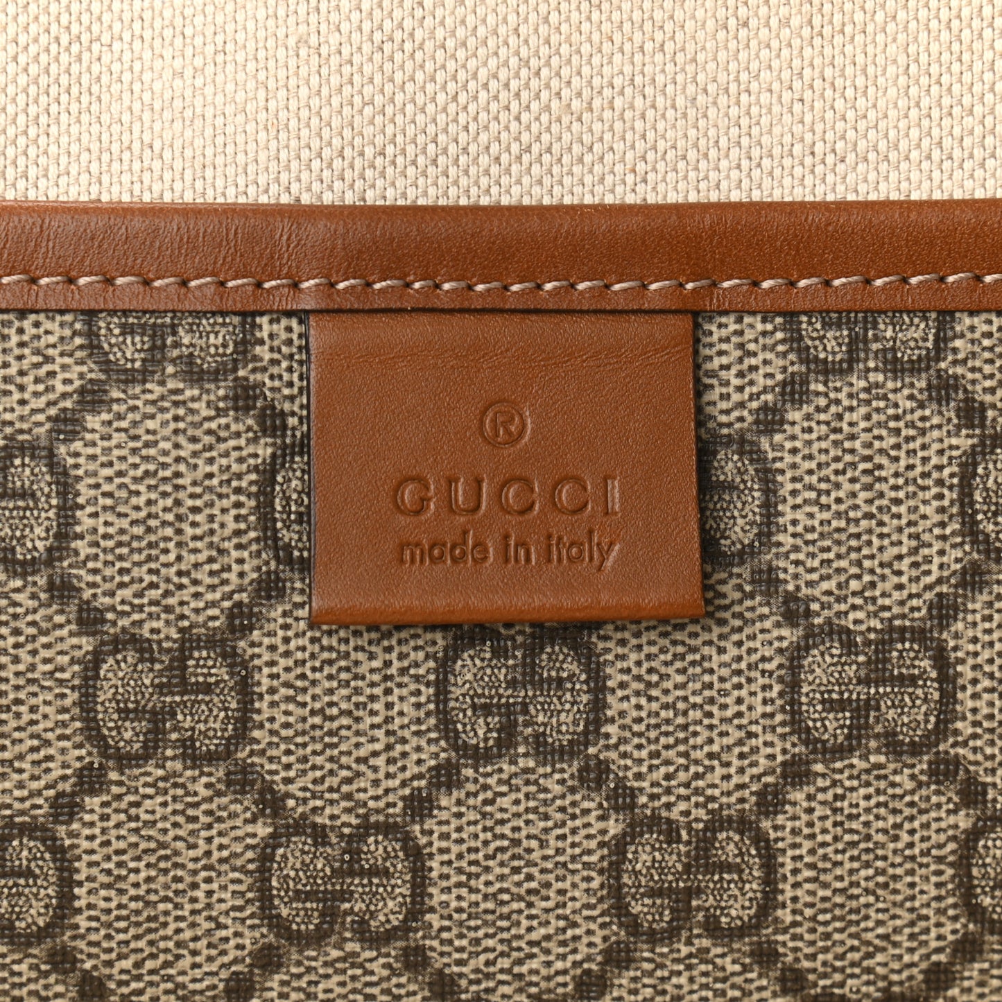 GG Plus Monogram Medium Signature Web Loop Tote Brown