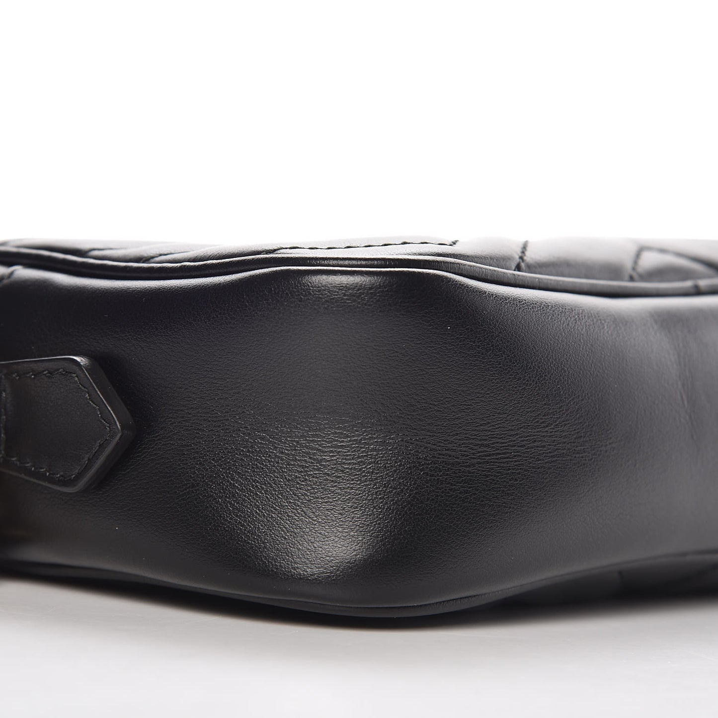 Calfskin Matelasse Mini GG Marmont Chain Shoulder Bag Black