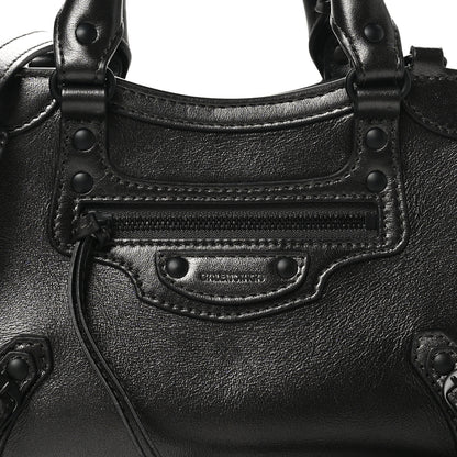 Balenciaga Smooth Calfskin Neo Classic Black Hardware Mini City Gunmetal 8 of 10
