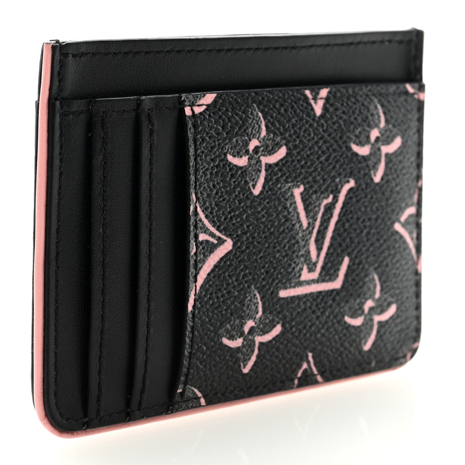 Louis Vuitton Monogram Fall for You LV Side-Up Card Holder Black 3 of 6