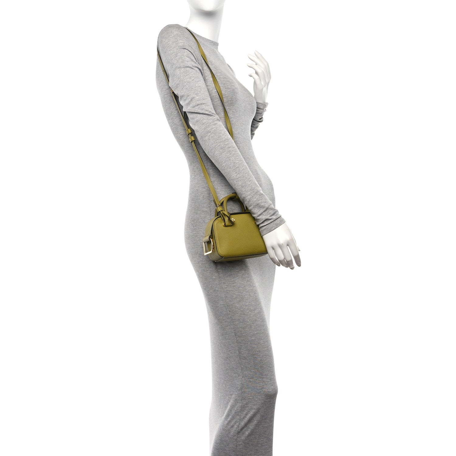Delvaux Taurillon Soft Nano Cool Box Satchel Kiwi 2 of 9