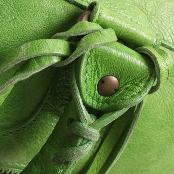 Leather WORK Tote Apple