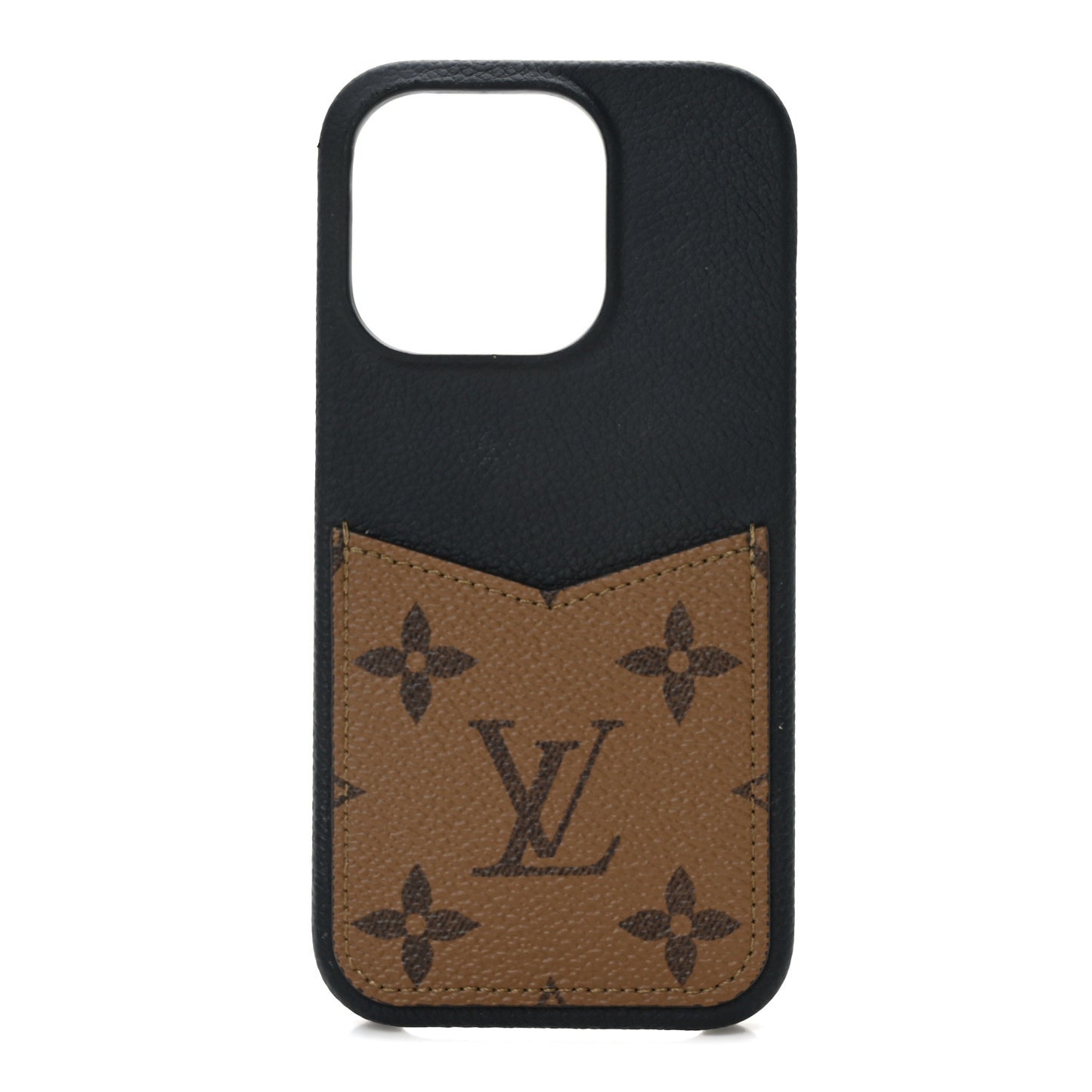 Reverse Monogram Pallas iPhone 14 Pro Bumper Black