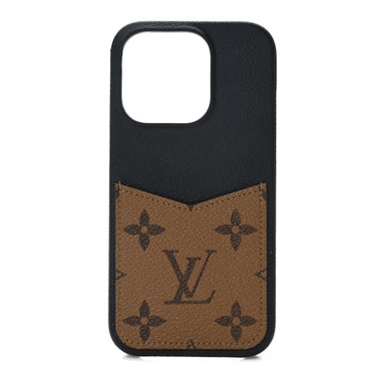 Louis Vuitton Reverse Monogram Pallas iPhone 14 Pro Bumper Black 1 of 7
