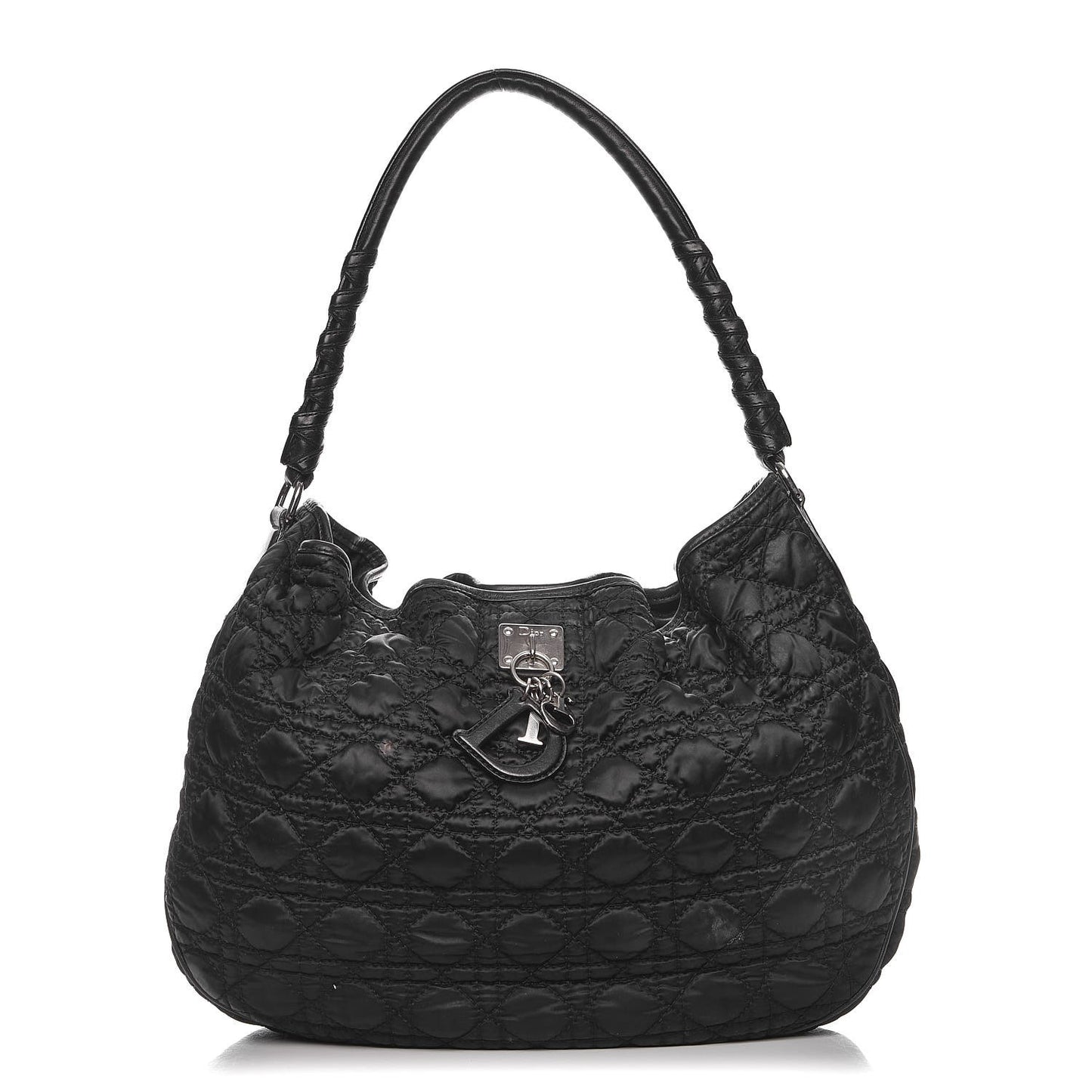 Satin Cannage Charming Hobo Black