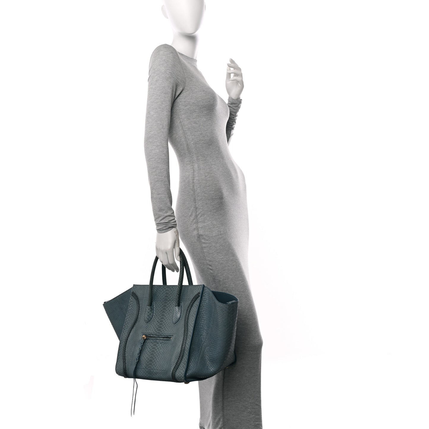 Snakeskin Medium Phantom Luggage Grey