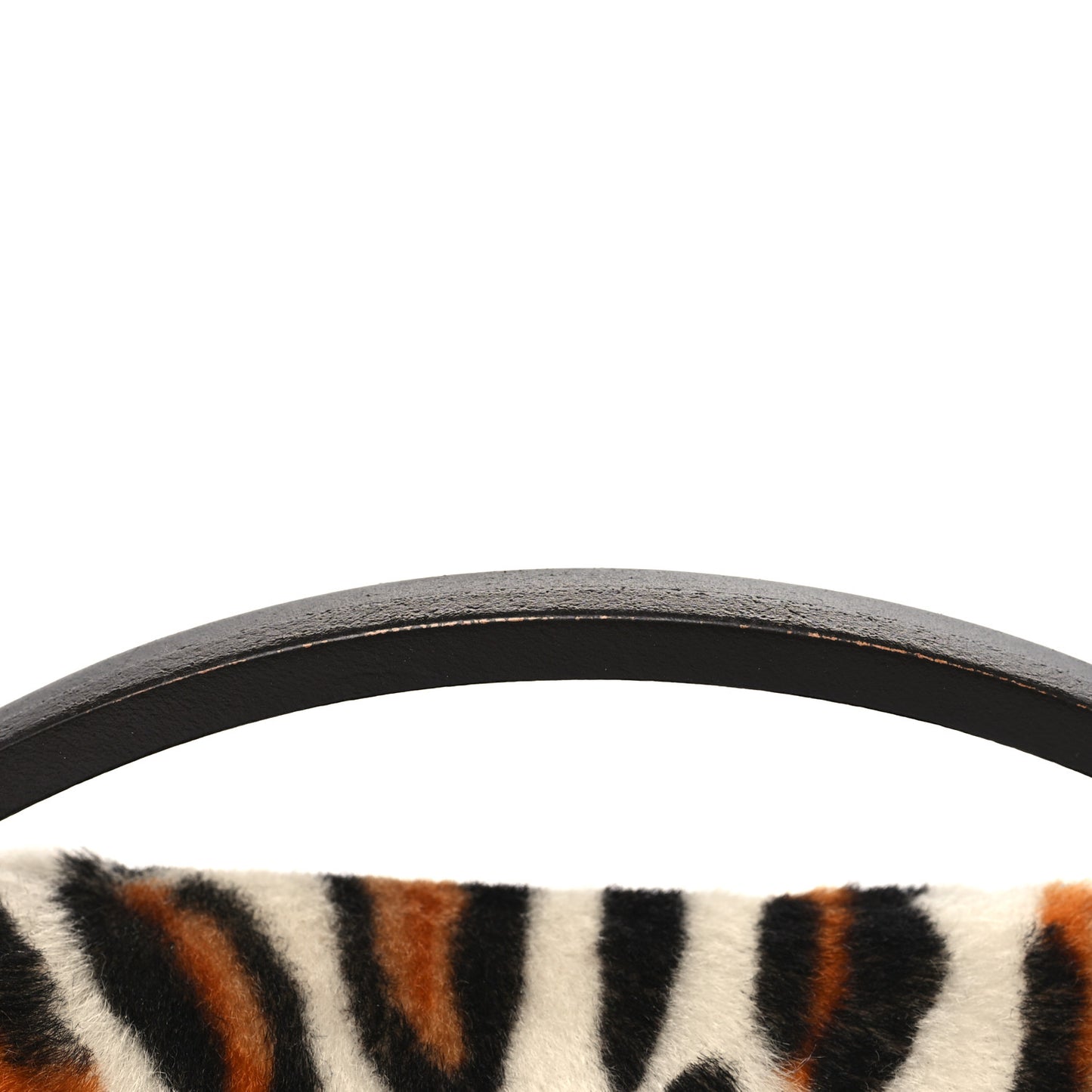 Calf Hair Leopard Print Phone Baguette Moro