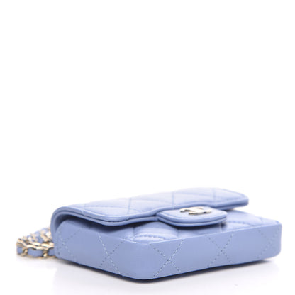 Chanel Lambskin Quilted Belt Bag Light Blue 4 of 8