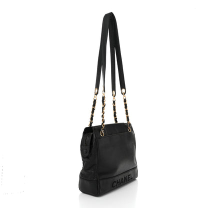 Chanel Caviar CC Shoulder Bag Black 3 of 10