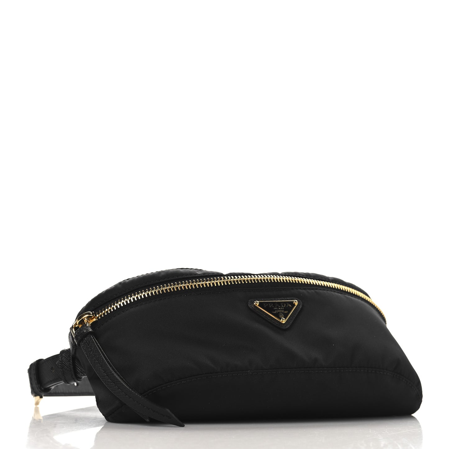 Tessuto Nylon Saffiano Belt Bag Black