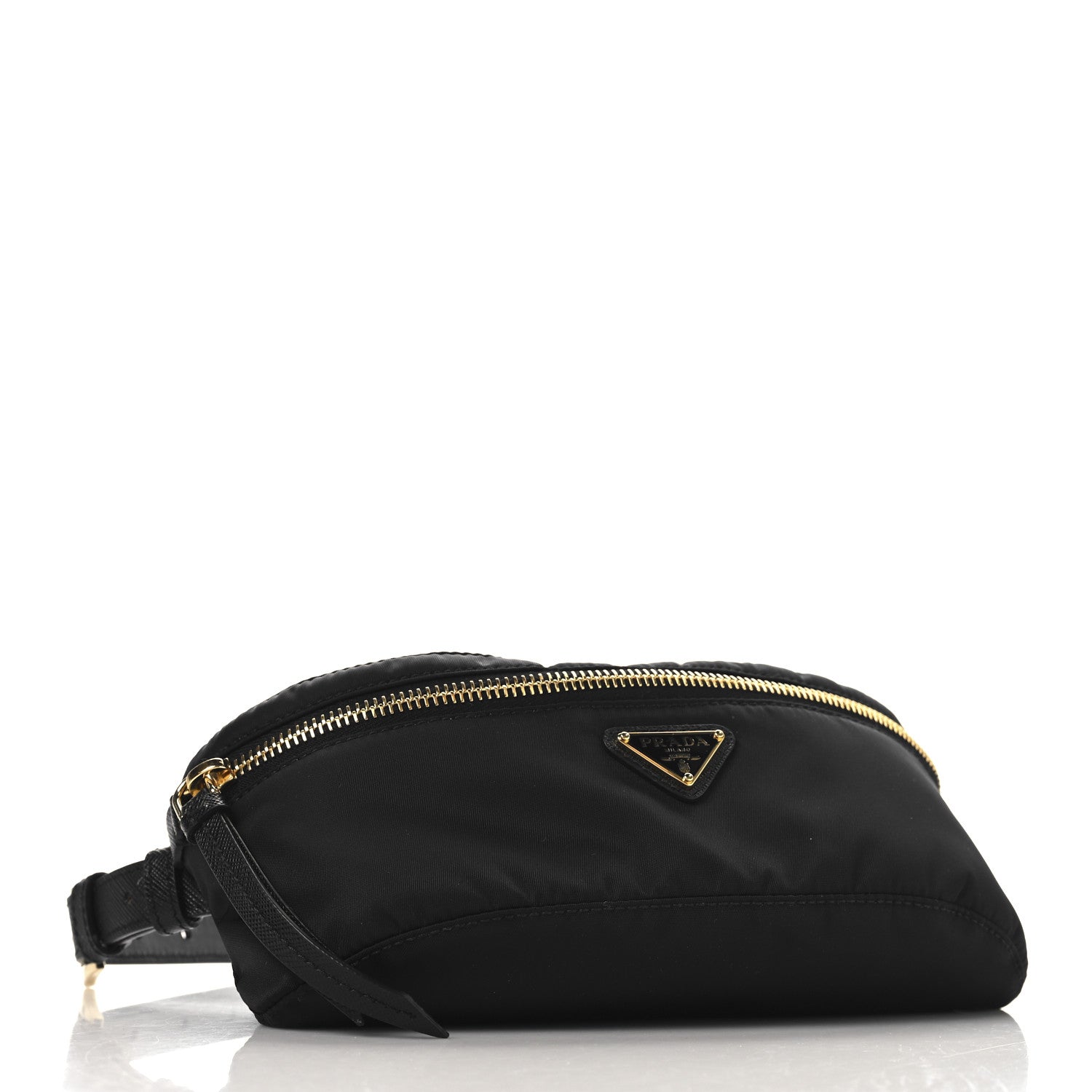 Prada Tessuto Nylon Saffiano Belt Bag Black 4 of 9