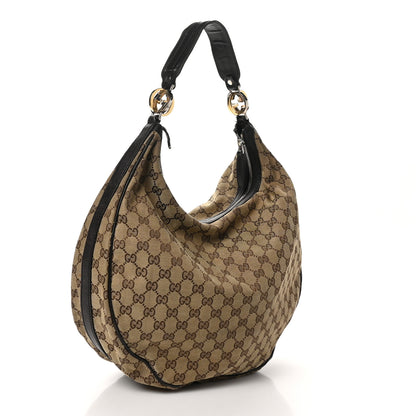 Gucci Monogram Large GG Twins Hobo Dark Brown 3 of 10