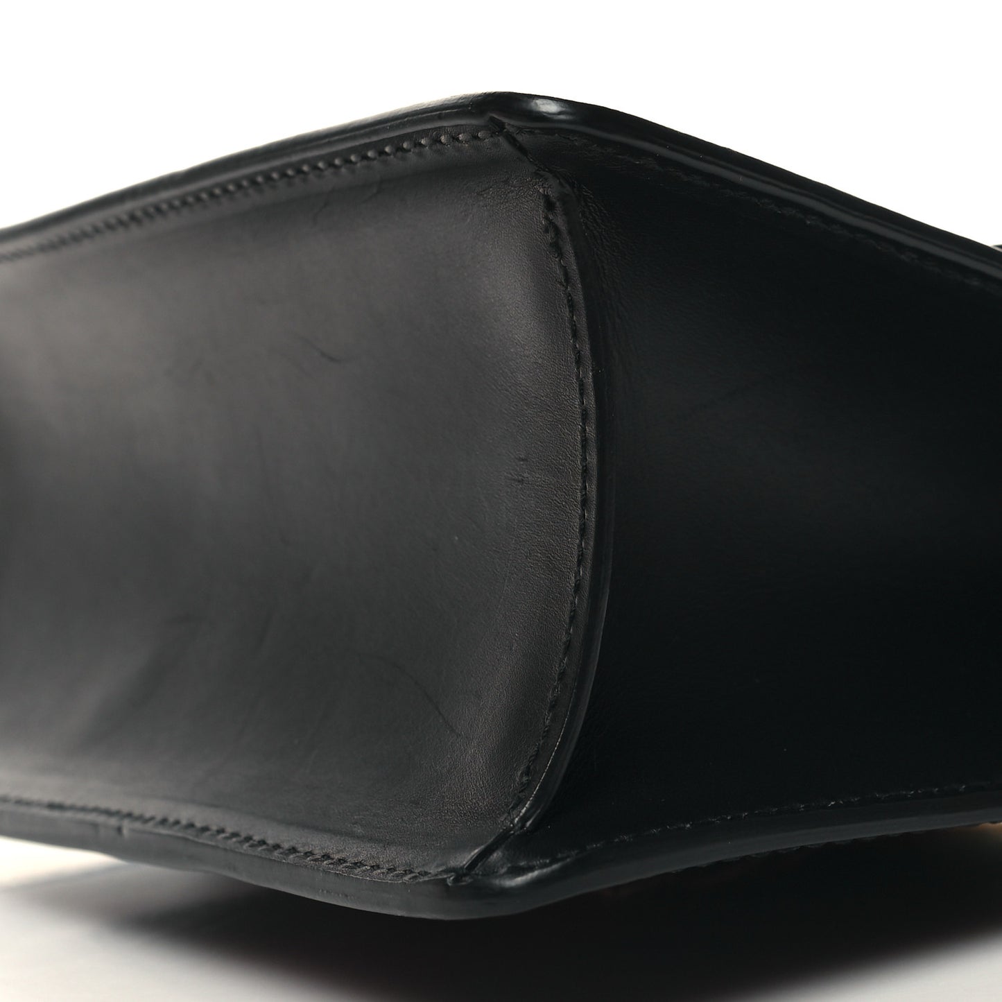 Calfskin Mini Sylvie Top Handle Bag Black