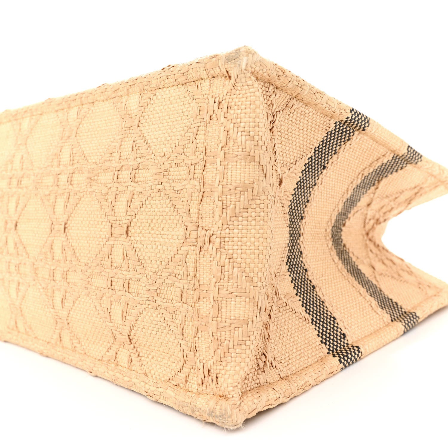 Christian Dior CHRISTIAN DIOR Raffia Cannage Medium Book Tote Natural 10 of 16