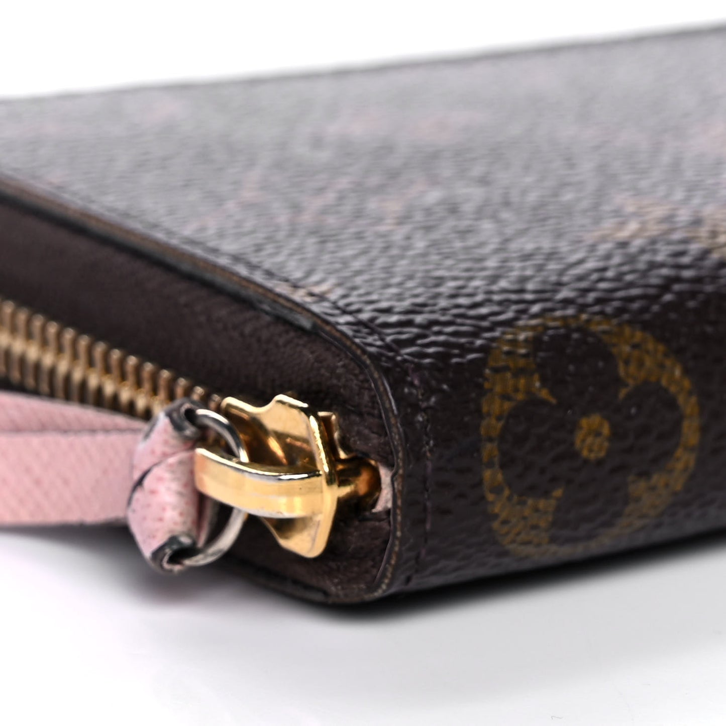 Monogram Clemence Wallet Rose Ballerine