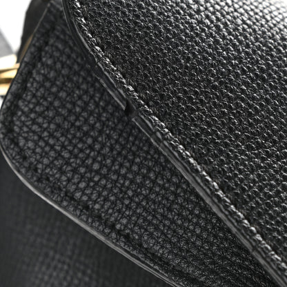 Burberry Derby Calfskin House Check Cornwall Hobo Black 10 of 10