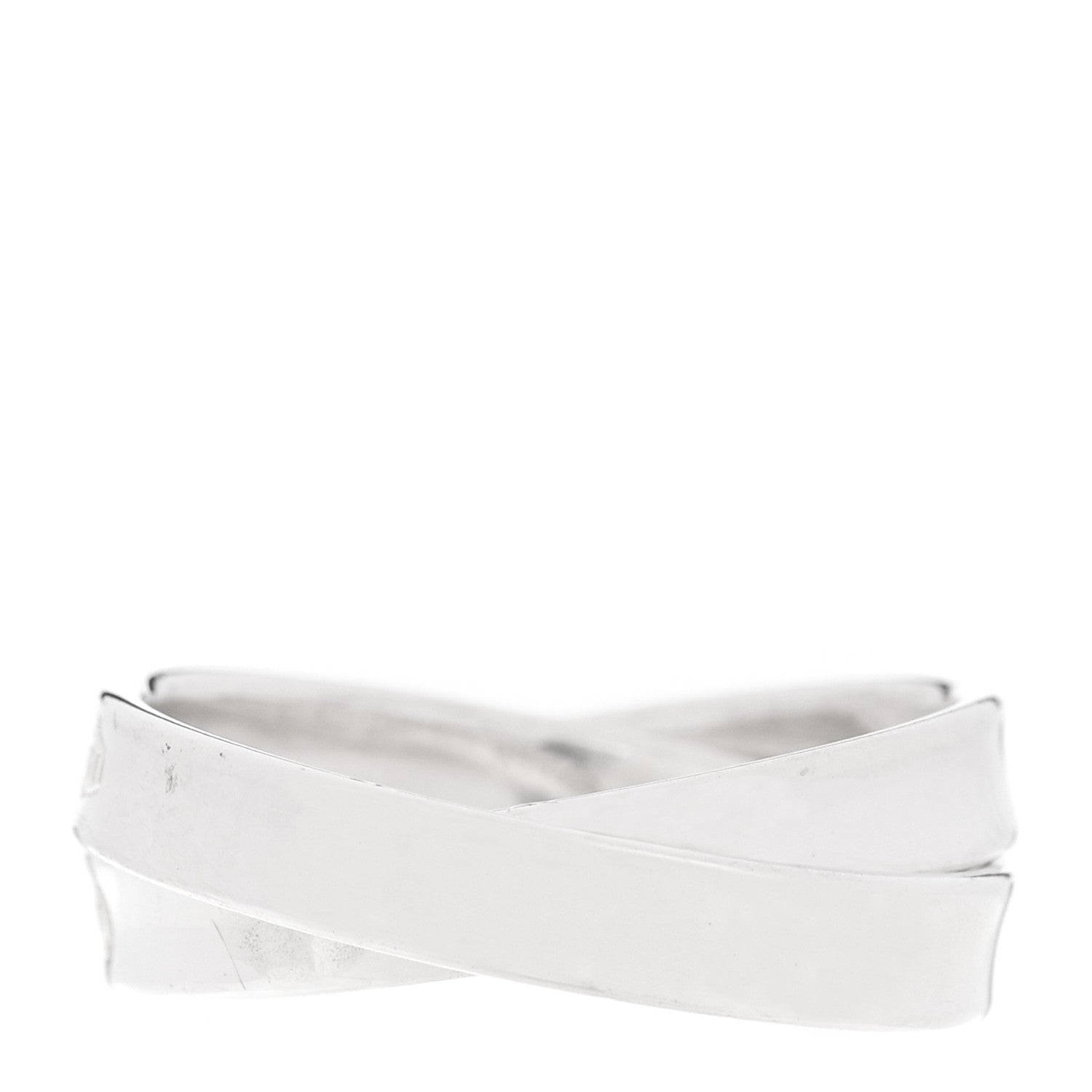 Tiffany Sterling Silver 1837 Interlocking Circles Ring 54 7 3 of 4