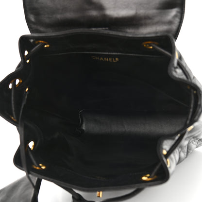 Chanel Lambskin Quilted CC Backpack Black 5 of 11