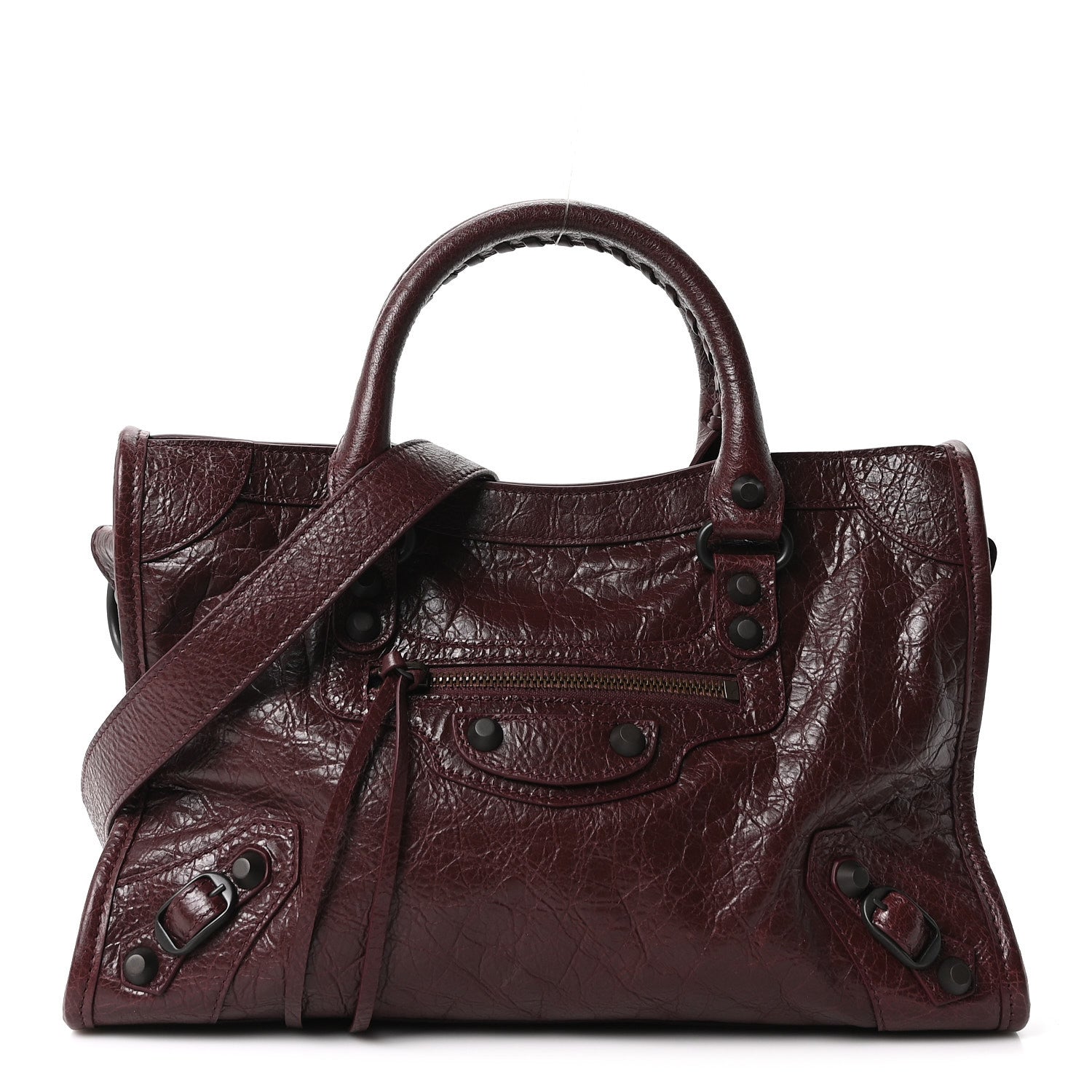 Balenciaga Agneau Arena Classic Hardware Small Le City Dark Burgundy 1 of 9