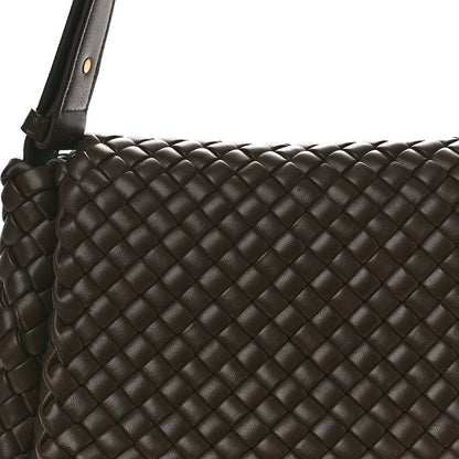 Bottega Veneta Nappa Intreccicio Padded Small Cobble Shoulder Bag Light Brown 8 of 10