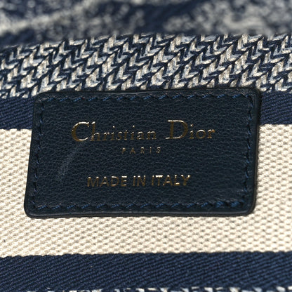 Christian Dior Toile de Jouy Embroidered Medium Lady D-Lite Blue 6 of 8