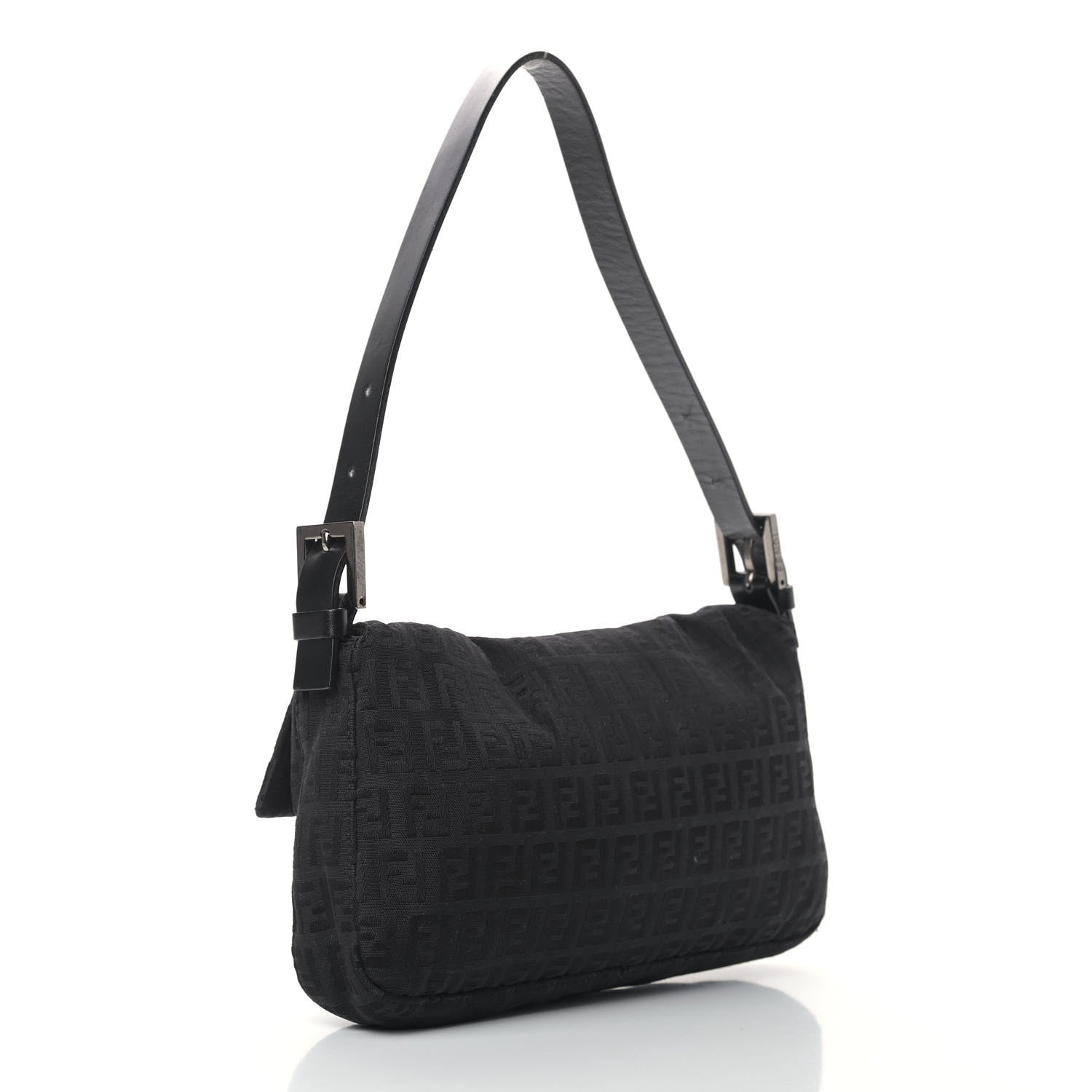 Fendi Zucchino Baguette Black 3 of 14