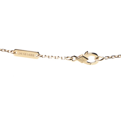 Van Cleef & Arpels 18K Yellow Gold Diamond Yellow Mother of Pearl Vintage Alhambra Pendant Necklace 4 of 7