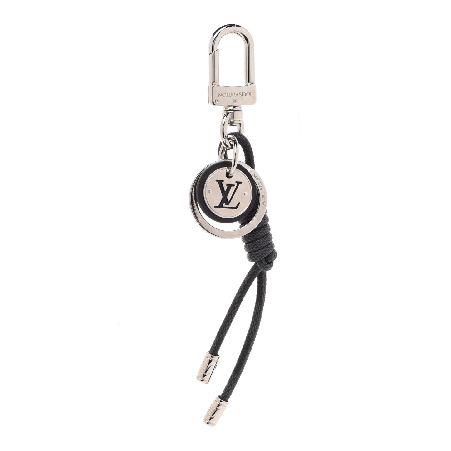 Palladium Damier Graphite Rope Bag Charm Key Holder