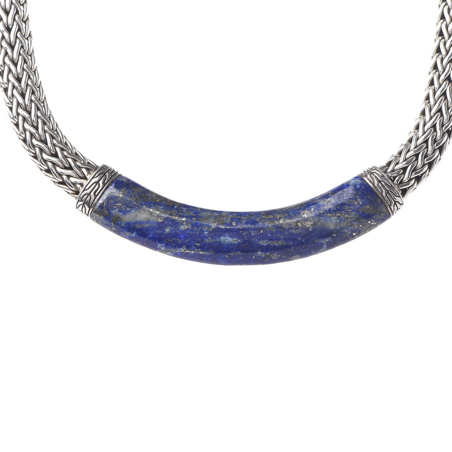 Sterling Silver Lapis Lazuli Classic Chain Necklace