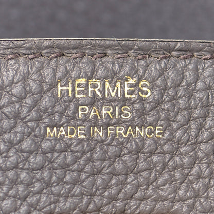 Hermes Togo Birkin 25 Etain 23 of 34