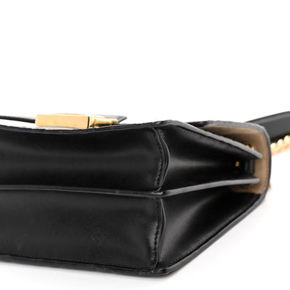 Fendi Vitello Liberty Bi-Color FF 1974 Embossed Small Kan U Shoulder Bag Maya Black 9 of 9