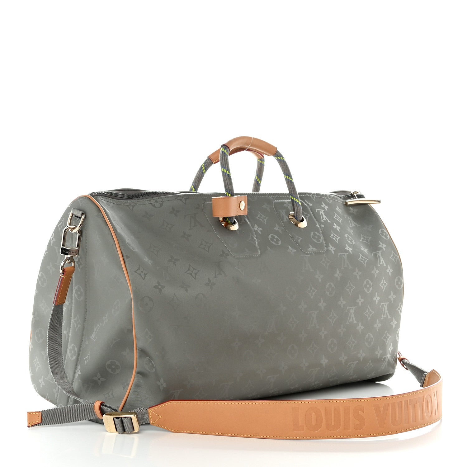 Louis Vuitton Monogram Titanium Keepall Bandouliere 50 2 of 11