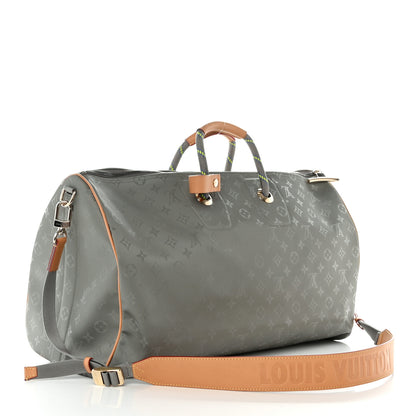 Louis Vuitton Monogram Titanium Keepall Bandouliere 50 2 of 11