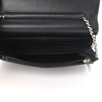 Chanel Caviar Sevruga Wallet On Chain WOC Black 5 of 13