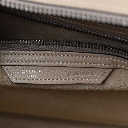 Celine Drummed Calfskin Mini Luggage Dune 6 of 16
