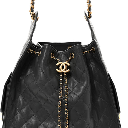 Chanel Caviar Quilted Medium Chanel 25 Handbag Dark Grey 9 of 12