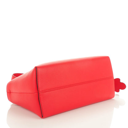 Fendi Vitello Dolce Flowerland Studded Medium Fashion Show By The Way Boston Bag Red Multicolor 4 of 7