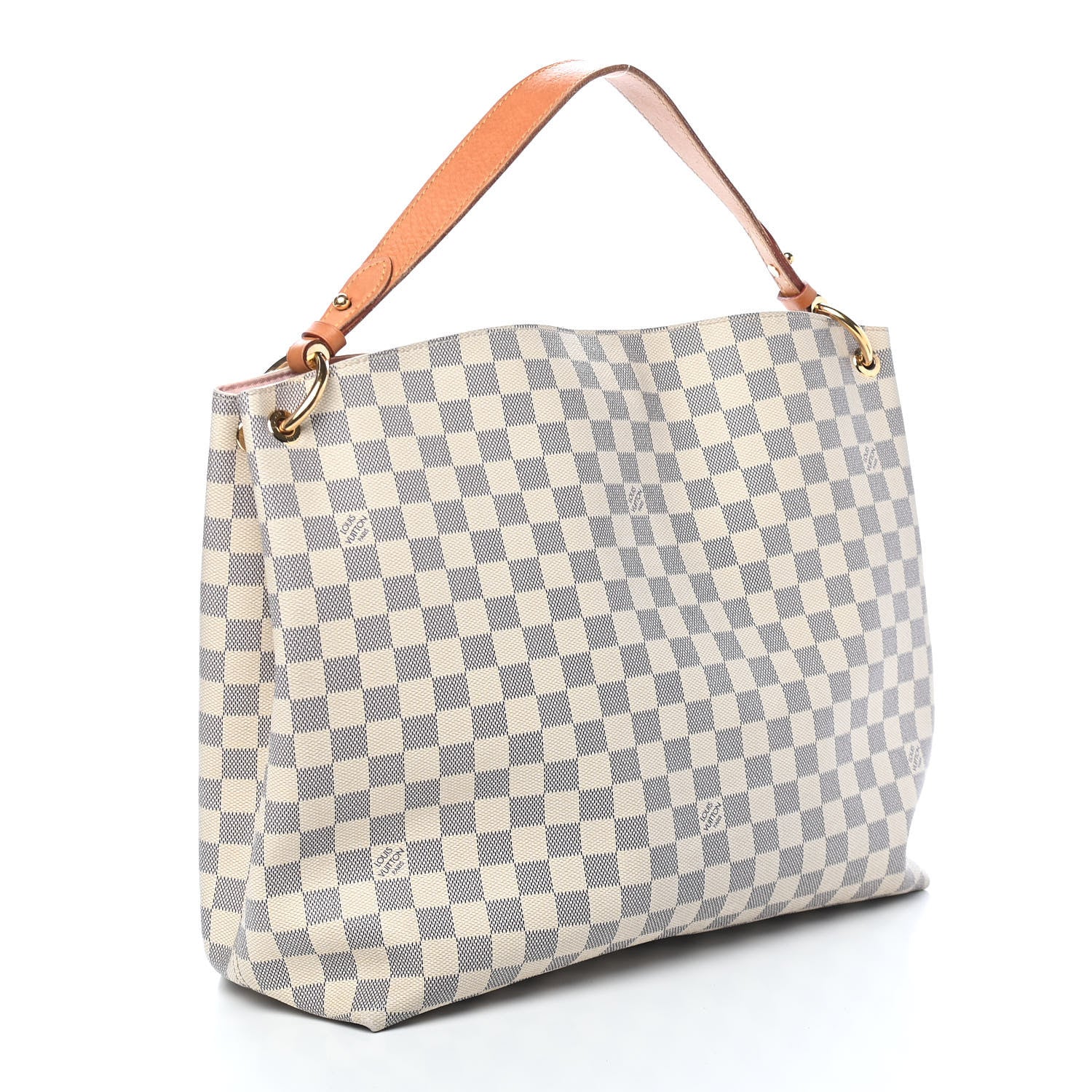 Louis Vuitton Damier Azur Graceful MM Rose Ballerine 3 of 10