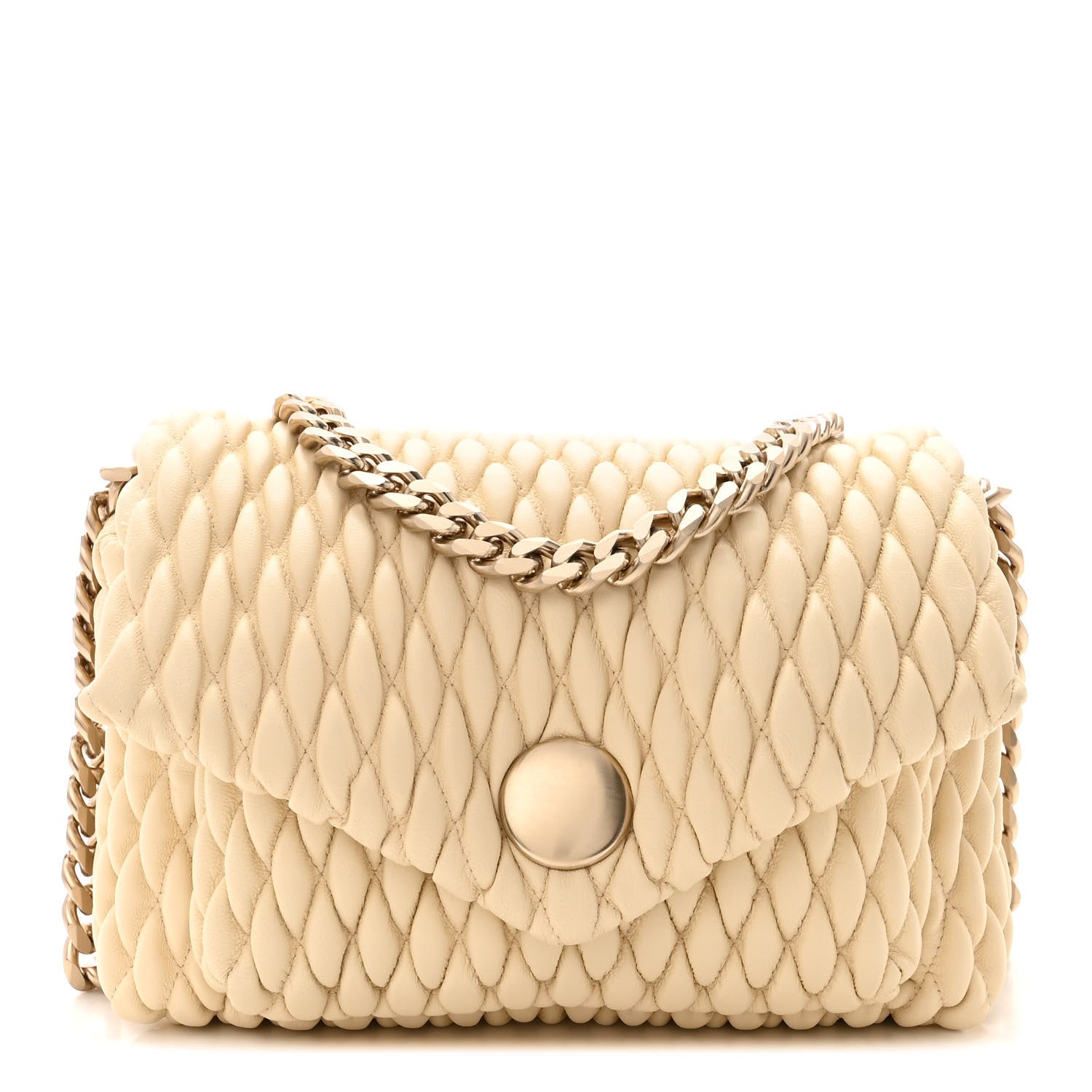 Proenza Schouler Lambskin Quilted PS Harris Small Shoulder Bag Beige 1 of 10