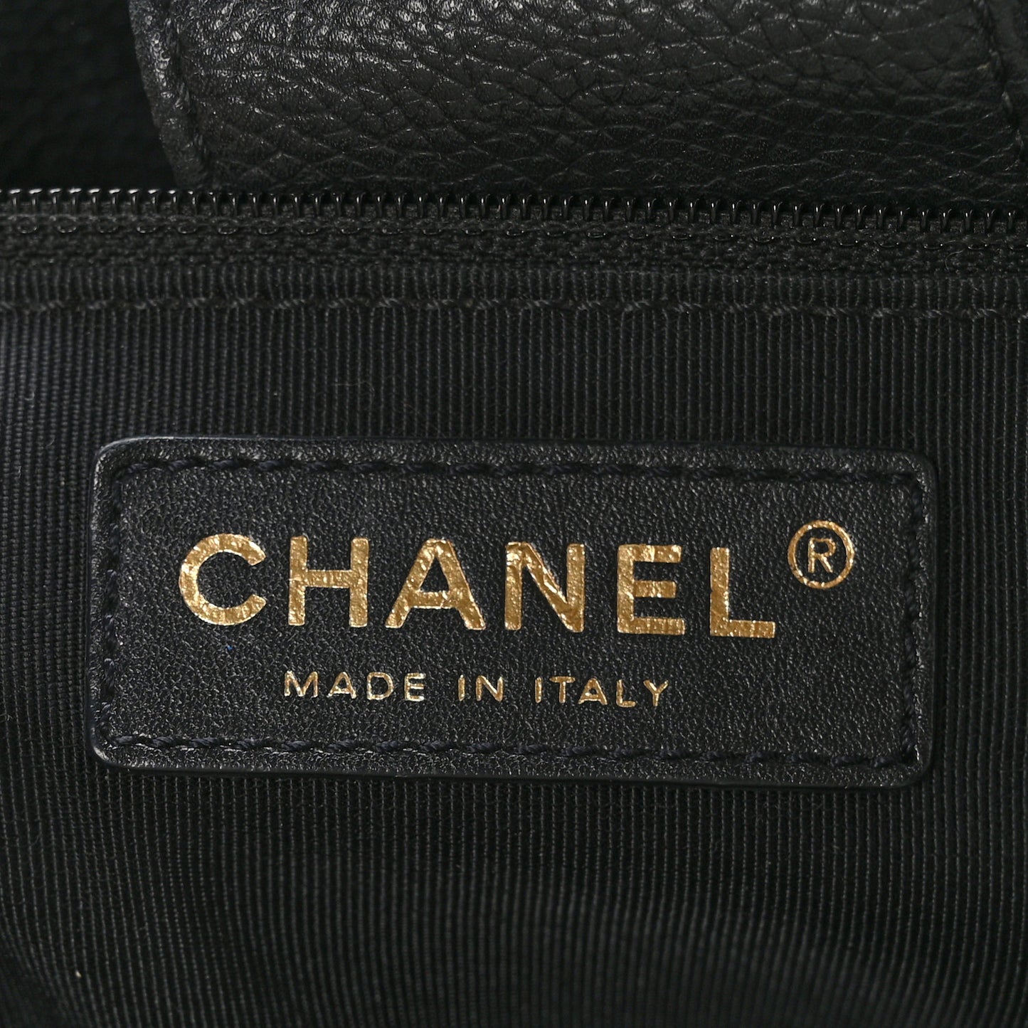 Calfskin Cerf Executive Shopper Tote Black